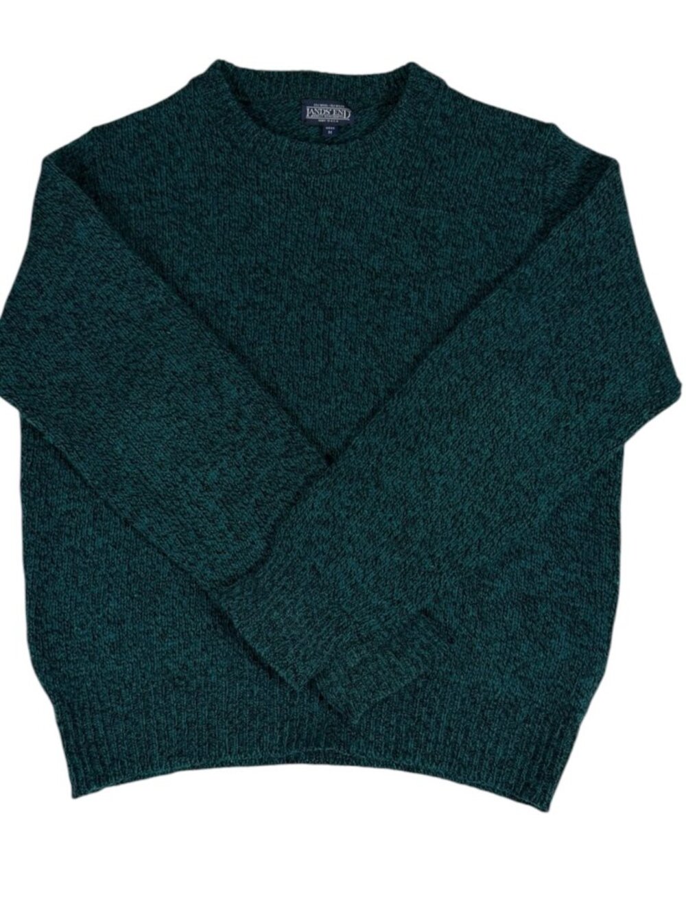 Lands’ End 85% Wool Men’s M Marled Crewneck Sweater Made in USA